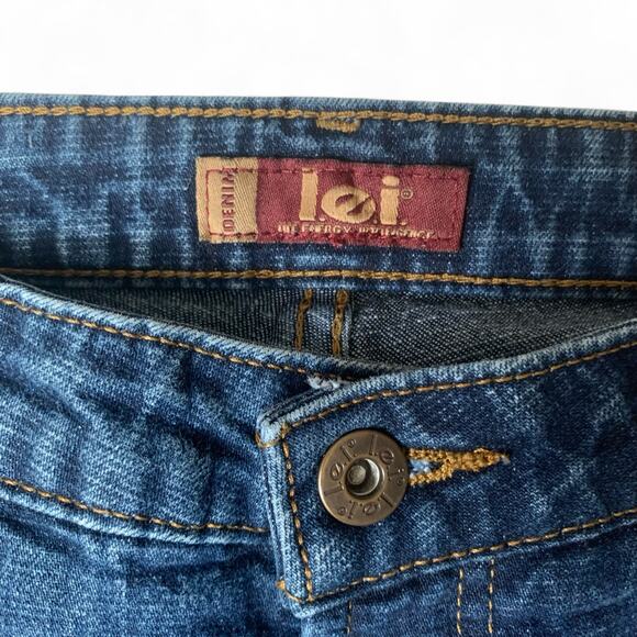 Vintage Y2K L.e.i Women’s Bootcut Jeans-Size 9-Medium Wash - Picture 6 of 14